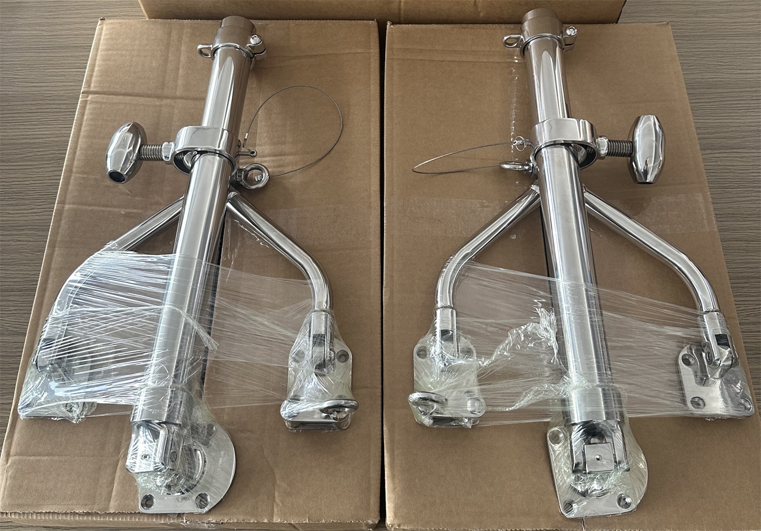 স্টেইনলেস স্টিল উইশবোন আউটরিগার ঘাঁটি ফিশিং রড ধারক