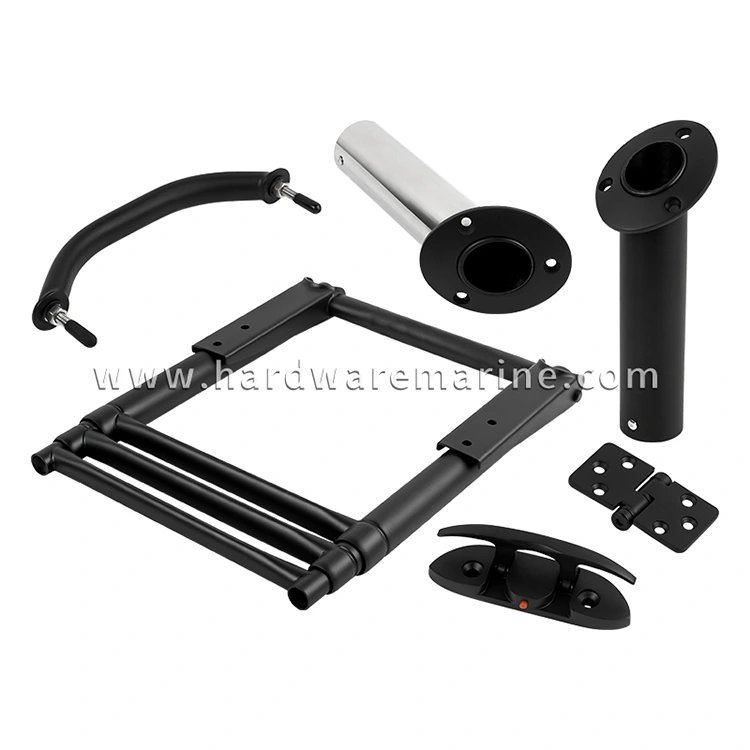 316 স্টেইনলেস স্টিল পরিধান-প্রতিরোধী ফ্যাডিং-প্রতিরোধী ম্যাট ব্ল্যাক মেরিন হার্ডওয়্যার অংশগুলি